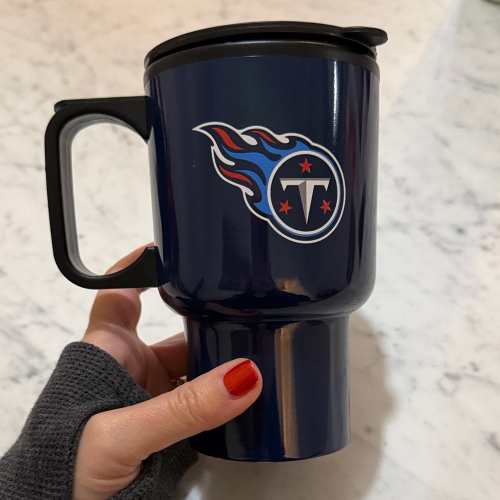 Blue Travel Mug Tennessee Titans Football